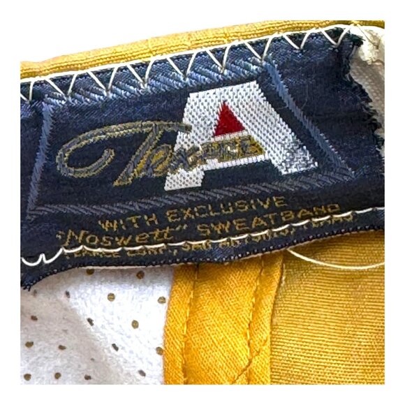 Atlanta Fire Department Vintage Baseball Cap Large Rope Rim Mustard Yellow - Picture 4 of 8